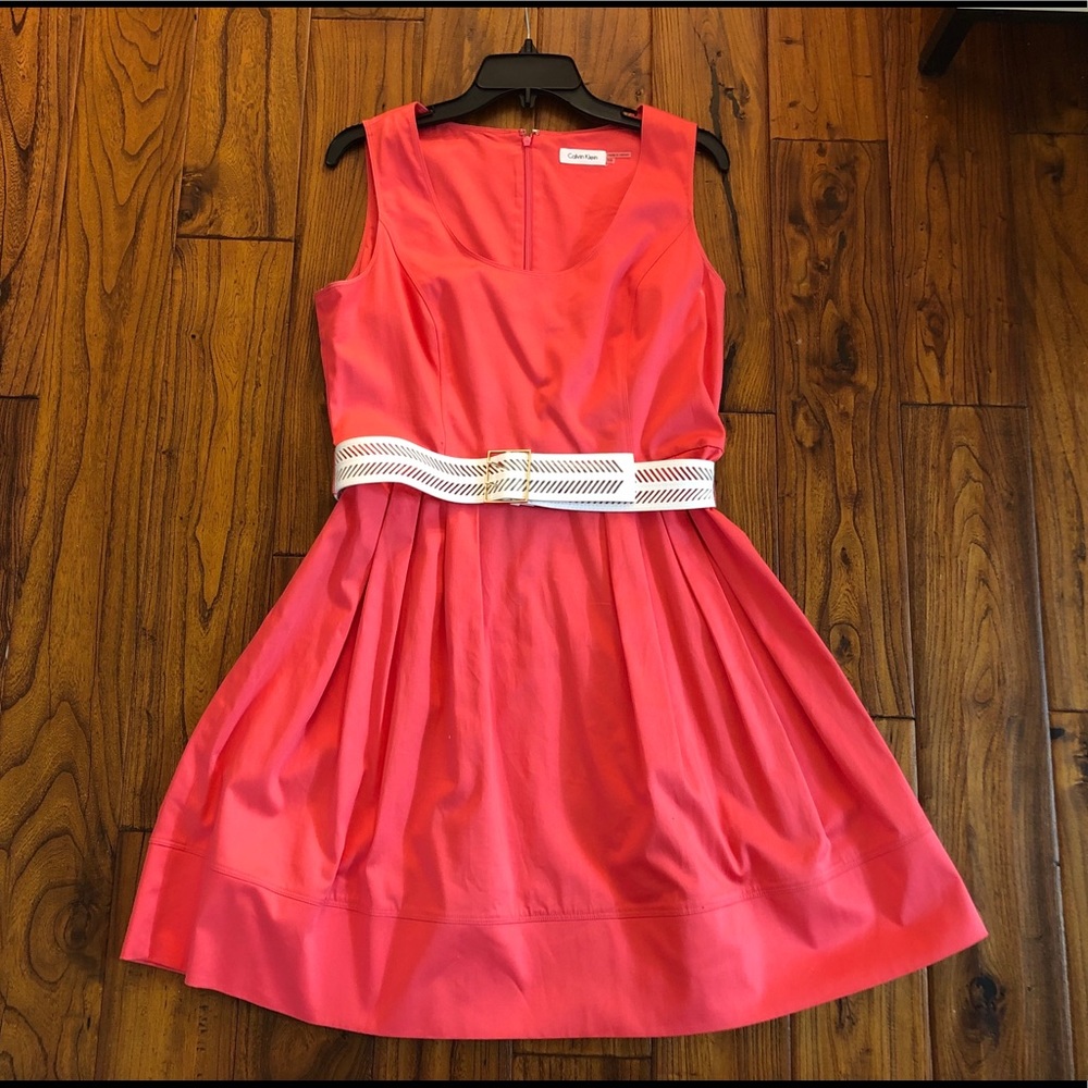 Coral dress